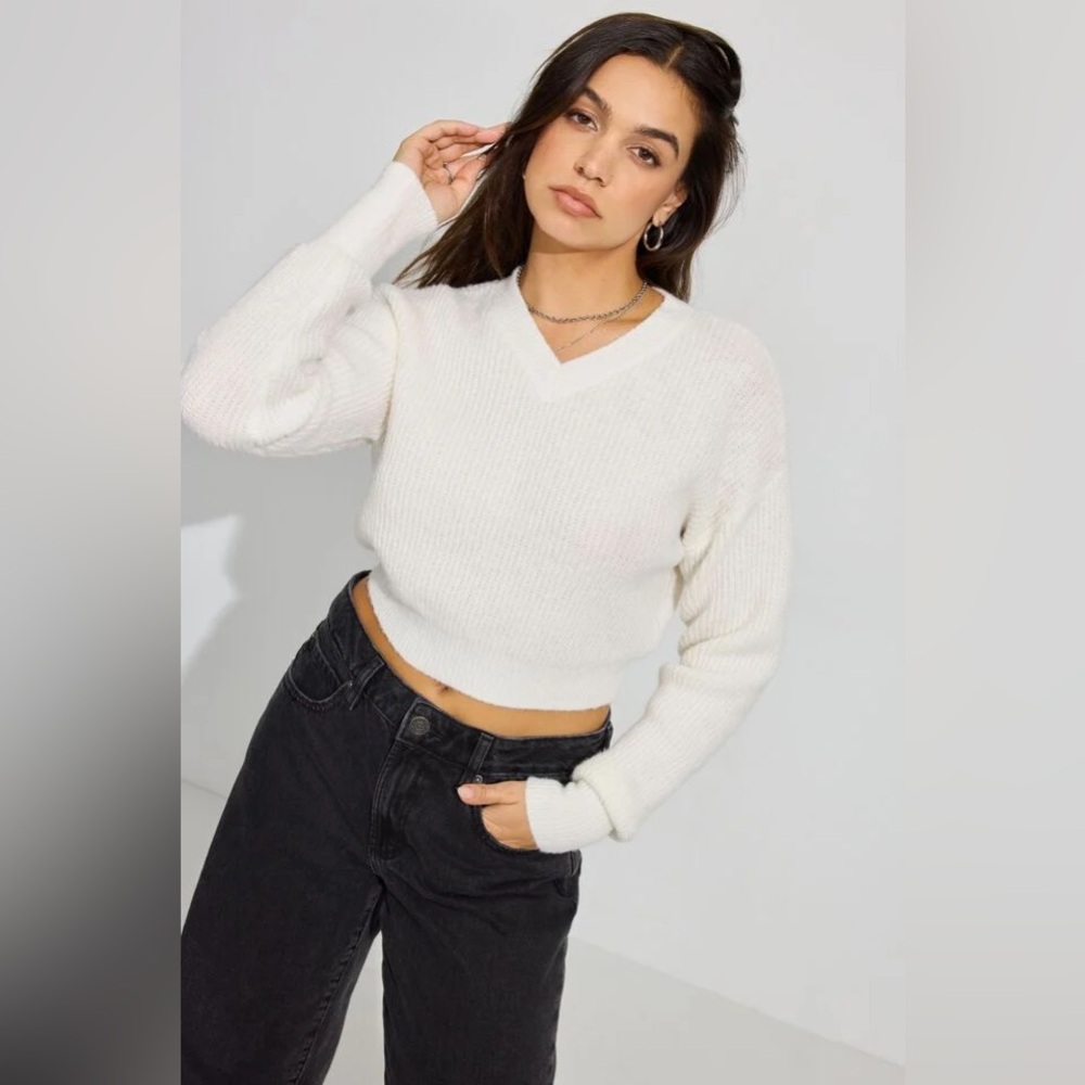 Garage Cozy V Neck Sweater